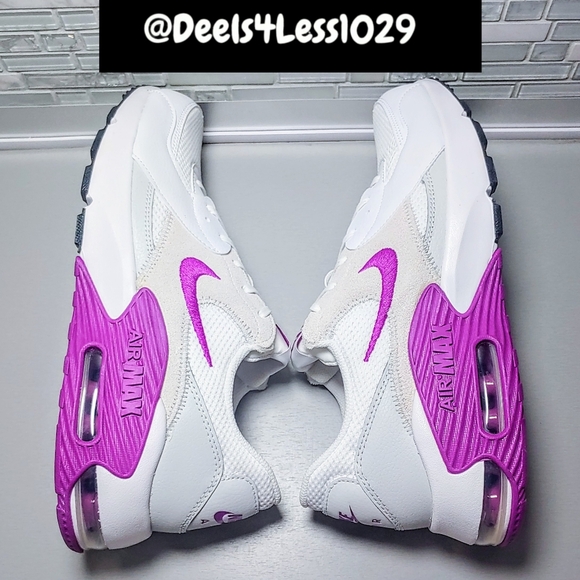 Nike Air Max Excee Womens Size 6 White Hyper Violet Platinum - Picture 5 of 6